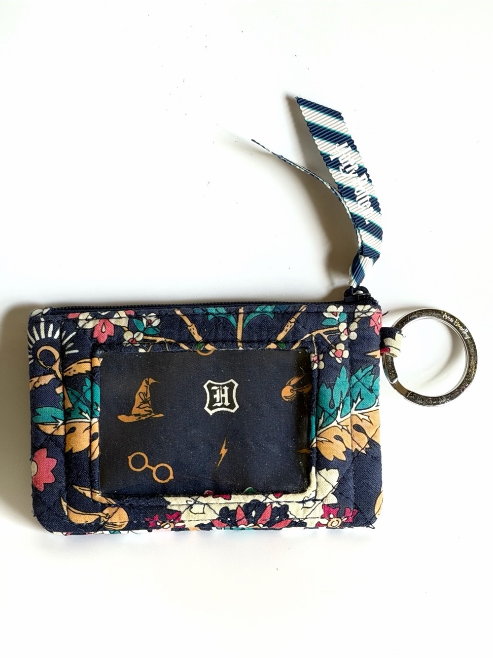Vera Bradley Harry Potter Home to Hogwarts Blue Zip ID Case Card Holder RETIRED